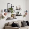 Applique moderna Gastor, set da 2 con 3 sfere in vetro blu, verde, ramato e chiaro