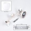 Applique a sfere moderne Koyoto, set da 2, tre schermi in vetro bianco
