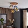 Plafoniera Koyoto, 4 sfere in vetro multicolore, in stile Boho, ø 39,5 cm