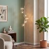 Lampada da terra Ripoll moderna con cluster di 6 sfere in vetro chiaro, altezza 160 cm