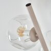 Lampada da terra Ripoll moderna con cluster di 6 sfere in vetro chiaro, altezza 160 cm