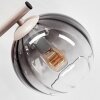 Applique a sfere moderna Koyoto con 3 schermi in vetro verticali per il divano