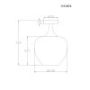 Globo Maxy plafoniera da soffitto organica a goccia, design moderno e senza tempo, E27