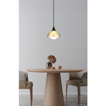 NOWA Eva lampada a sospensione moderna per sala da pranzo, G9, Ø 20 cm, 10 W