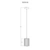NOWA Run lampada a sospensione E27 60 Watt moderna per soggiorno e sala da pranzo