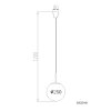 Kop NOWA lampada a sospensione sferica stile moderno E27 60 W diametro 25 cm