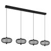 NOWA Astari lampada a sospensione LED lineare 116,5 cm moderna per sala da pranzo