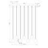 NOWA Minara Lampada a sospensione LED moderna lineare 102 cm 38W 4600 lm 3000 K