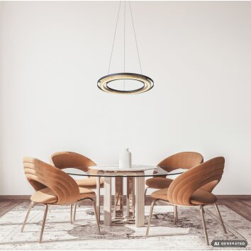 NOWA Rilas lampada a sospensione rotonda LED moderna regolabile 3000K 850lm 9W