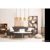 NOWA Leeds lampadario a sospensione lineare a 4 luci dal design moderno E14, 87 cm