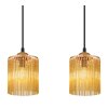 NOWA Leeds lampadario a sospensione lineare a 4 luci dal design moderno E14, 87 cm