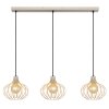 NOWA Mateo lampadario moderno a sospensione a 3 luci per cucina E27 60W 103 cm