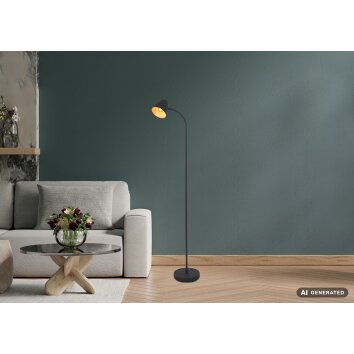 NOWA Jason Lampada da terra ad arco moderna E14 25W 145 cm per soggiorno, luce da lettura