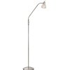 NOWA Daytona lampada da terra ad arco, lampada da lettura per poltrona con interruttore, E14, 150 cm