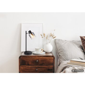 NOWA Jack lampada da tavolo moderna E14, 40 Watt, 35 cm, con cavo e interruttore