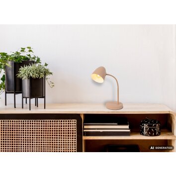 NOWA Jason lampada da lettura da tavolo moderna E14 con interruttore sul cavo ø15 cm