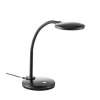 NOWA Carmen lampada da scrivania LED, braccio curvo, testa rotonda, 3,5W 3000K 300 lm