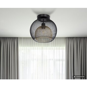 NOWA Selina plafoniera da soffitto rotonda moderna E27 Ø 30 cm