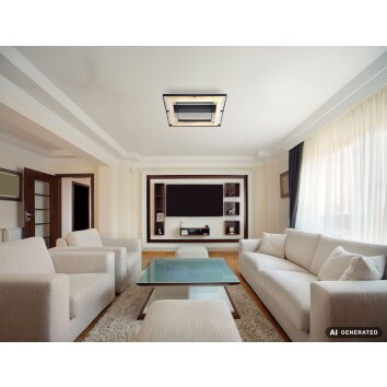 NOWA Rilas plafoniera LED quadrata moderna da soffitto 3000 K 2600 lm 21 W