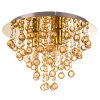 NOWA London lampadario da soffitto rotondo a cascata decorativo 3 luci E14 Ø 38 cm