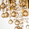 NOWA London lampadario da soffitto rotondo a cascata decorativo 3 luci E14 Ø 38 cm