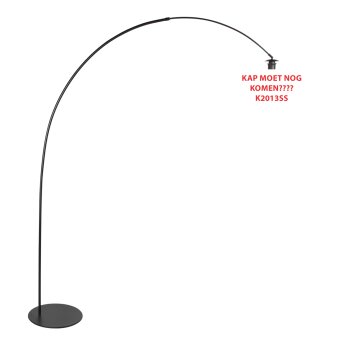 Steinhauer Curve lampada da terra ad arco con base rotonda e interruttore, 210 cm