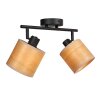 Steinhauer Bambus plafoniera da soffitto con 2 faretti orientabili, stile moderno