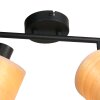 Steinhauer Bambus plafoniera da soffitto con 2 faretti orientabili, stile moderno