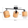 Steinhauer Bambus plafoniera da soffitto orientabile a 3 luci per sala da pranzo