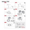Steinhauer Lido plafoniera LED moderna rotonda 42 cm 24W 2200 lm 2700K per sala da pranzo