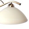 Steinhauer Lampada a sospensione Anthea, barra ondulata, bronzo, regolabile, lunghezza 82 cm