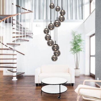 Steinhauer Bollique lampadario a sospensione LED a 12 luci moderno ø 50 cm, 50 cm