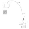 Steinhauer Solva lampada da terra ad arco regolabile moderna per soggiorno design