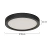 Steinhauer Luminix plafoniera moderna LED rotonda da soffitto 29 cm 18W 1500 lm