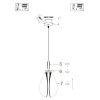 Steinhauer Glimsy lampada da terra LED orientabile moderna per lettura