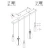Steinhauer Lampada a sospensione a grappolo Glimsy, LED 2700 Kelvin, regolabile