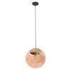 Steinhauer Bollique lampada a sospensione globo rotondo moderna E27, lunghezza 40 cm