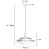 Steinhauer Cirque lampada a sospensione moderna rotonda, pendente di design 50 cm