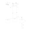 Steinhauer Stang lampada a sospensione moderna 3 luci regolabile, lunghezza 140 cm