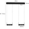 Steinhauer Mykty lampada a sospensione LED ad anelli, 4 luci, design moderno