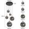 Steinhauer Bollique lampadario a sospensione LED 5 luci con sfere moderno ø 60 cm