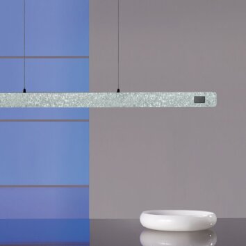 Steinhauer Fluxy lampada a sospensione moderna lineare LED a 6 luci, lunghezza 120 cm