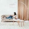 Steinhauer Sparkled Light lampada da terra ad arco regolabile, moderna con interruttore