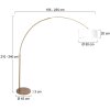 Steinhauer Sparkled Light lampada da terra ad arco orientabile, moderna, per soggiorno
