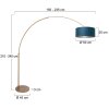 Steinhauer Sparkled Light lampada da terra ad arco moderna, braccio regolabile