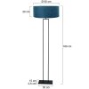 Steinhauer Stang lampada da terra classica regolabile per soggiorno e camera da letto