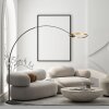 Steinhauer Ringlux lampada ad arco da terra LED regolabile a 2 luci moderna