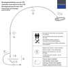 Steinhauer Ringlux piantana ad arco lampada da terra LED moderna regolabile a 2 luci