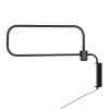 Steinhauer Bloeba applique da parete E27, braccio lungo regolabile, moderna