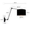 Steinhauer Prestige Chic Applique da lettura orientabile da parete moderna